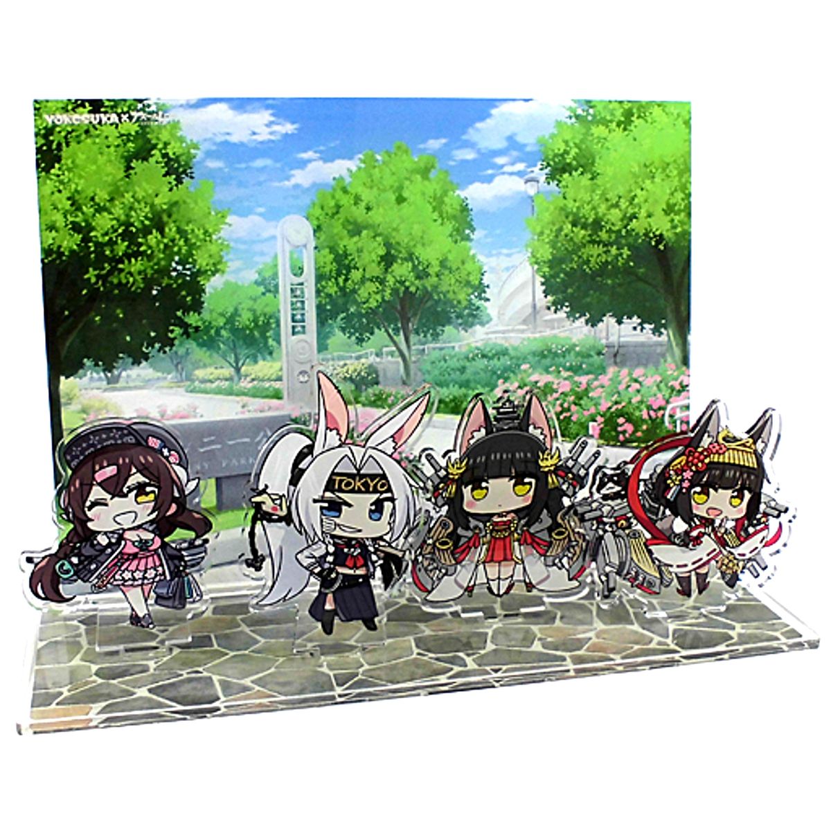 Mikasa Casual Nagato Mutsu Hiryuu Acrylic Diorama YOKOSUKA x Azur Lane Take a walk in Yokosuka at Mikasa Dai-senpai's House [USED]