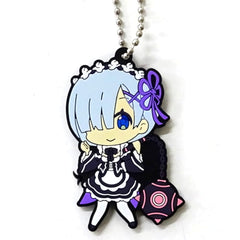 Re:ZERO -Starting Life in Another World- Rem Rubber Charm Monthly Comic Alive Limited September 2020 Issue Special Bonus Keychains [USED]