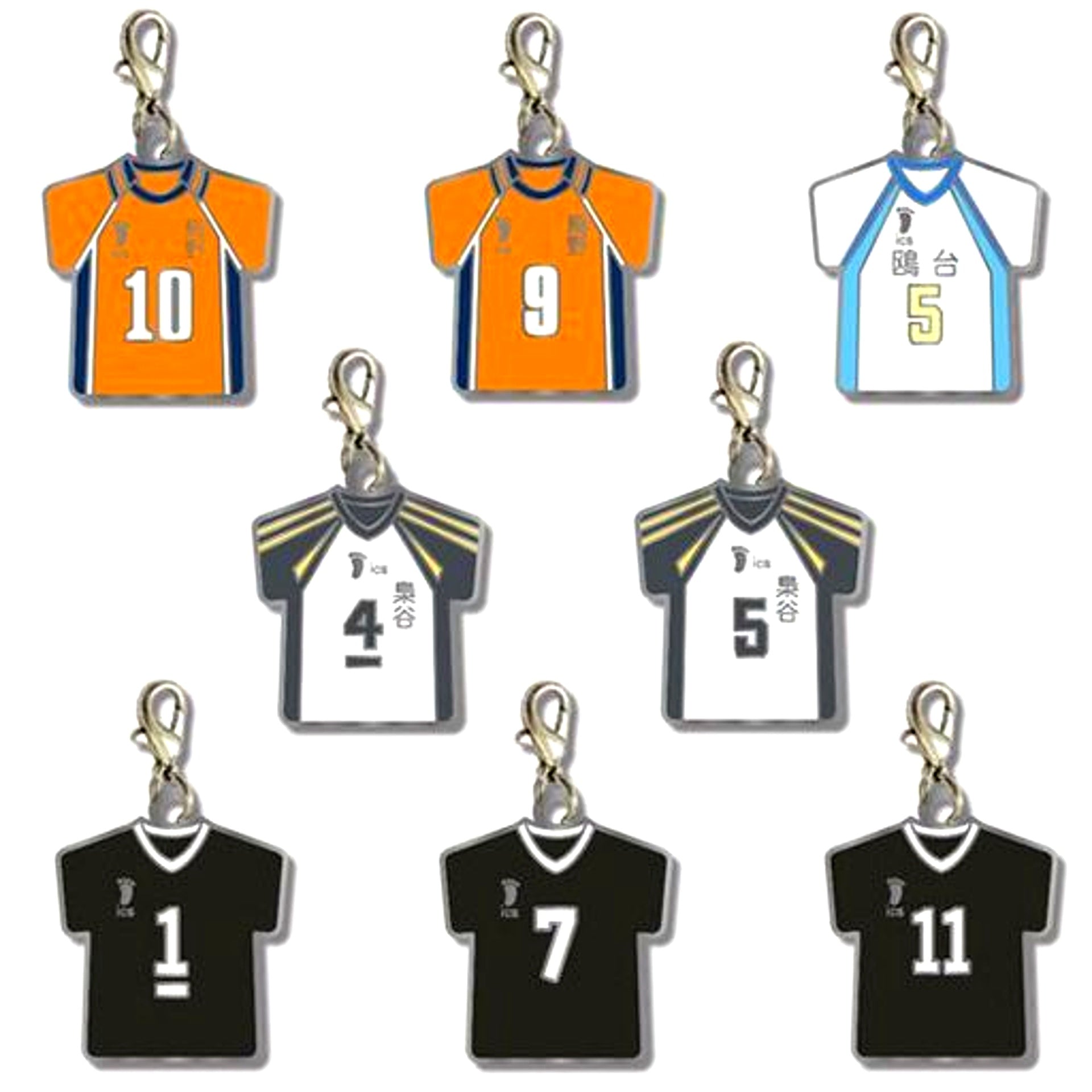 Set of 8 Haikyu!! TO THE TOP Trading Metal Charm Vol. 2 [USED]