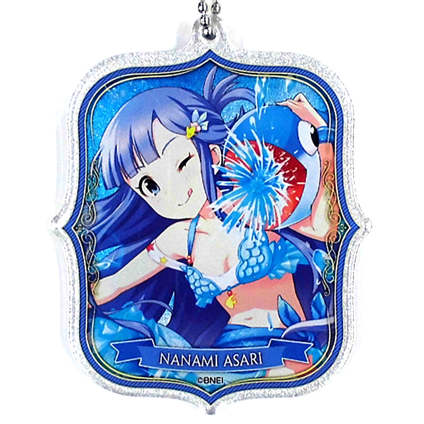 Nanami Asari Hologram The Idolmaster Cinderella Girls Trading Acrylic Keychain Vol.1 B The Idolmaster x Tokyu Hands SUMMER LAB 2020 Goods [USED]
