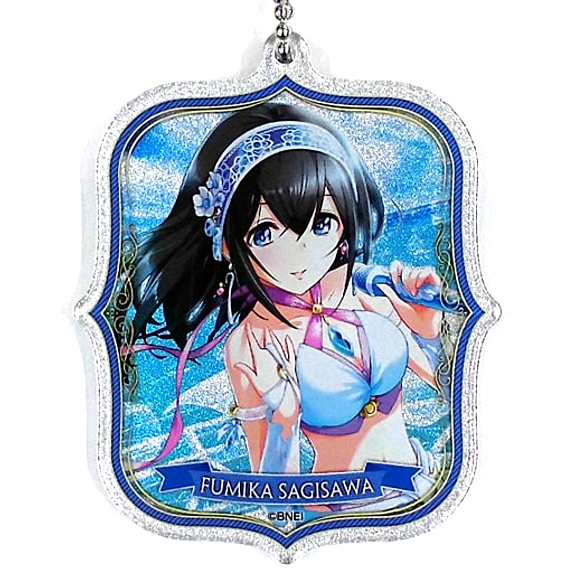 Fumika Sagisawa Hologram The Idolmaster Cinderella Girls Trading Acrylic Keychain Vol.1 B The Idolmaster x Tokyu Hands SUMMER LAB 2020 Goods [USED]