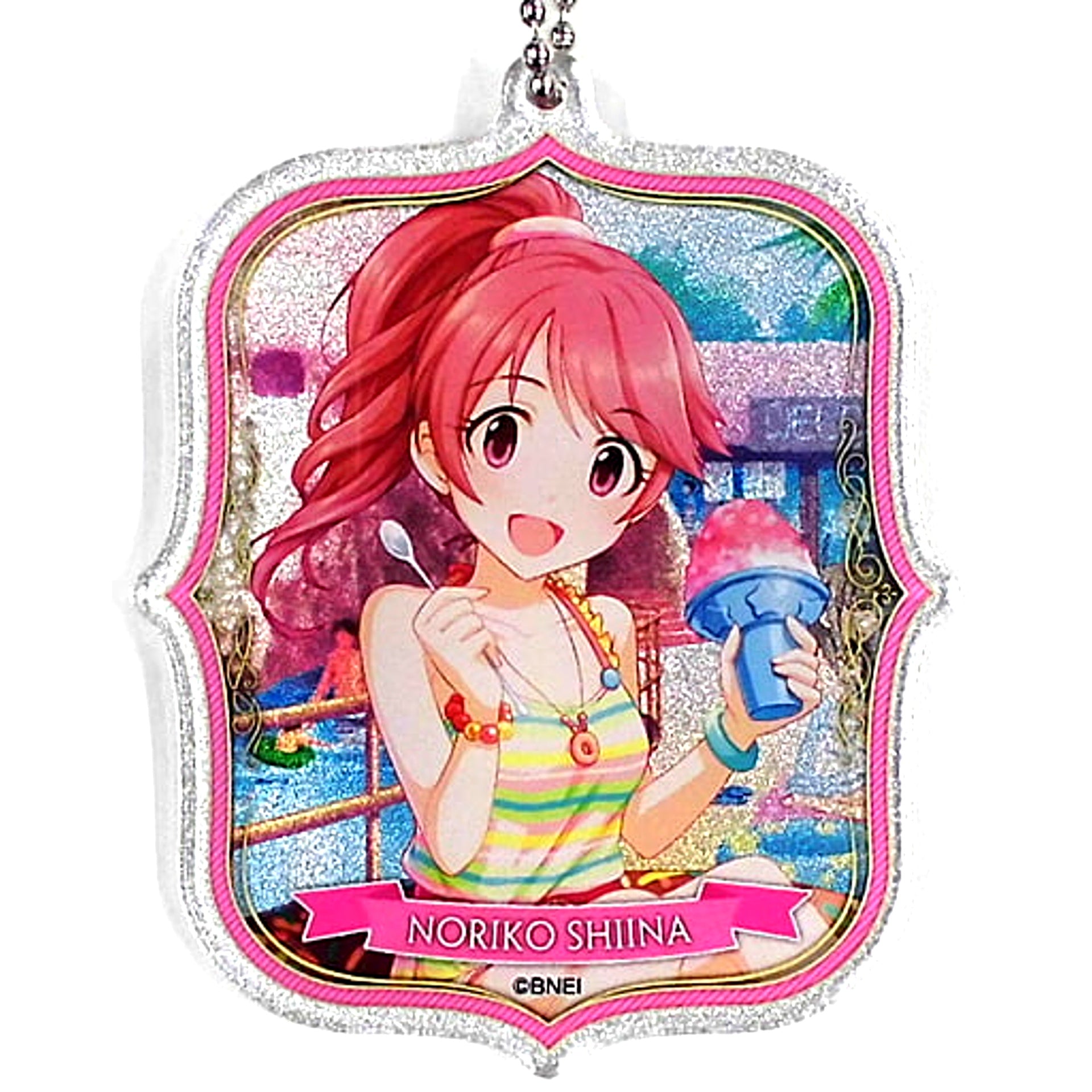 Noriko Shiina Hologram The Idolmaster Cinderella Girls Trading Acrylic Keychain Vol.1 C The Idolmaster x Tokyu Hands SUMMER LAB 2020 Goods [USED]