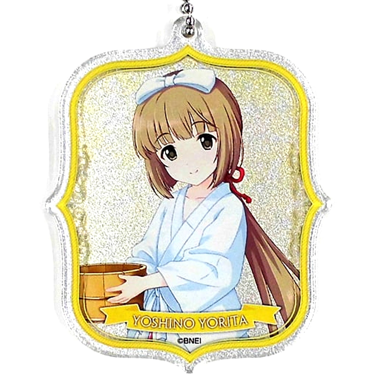 Yoshino Yorita Hologram The Idolm@ster Cinderella Girls Trading Acrylic Keychain Vol.1 C Tokyu Hands SUMMER LAB 2020 [USED]