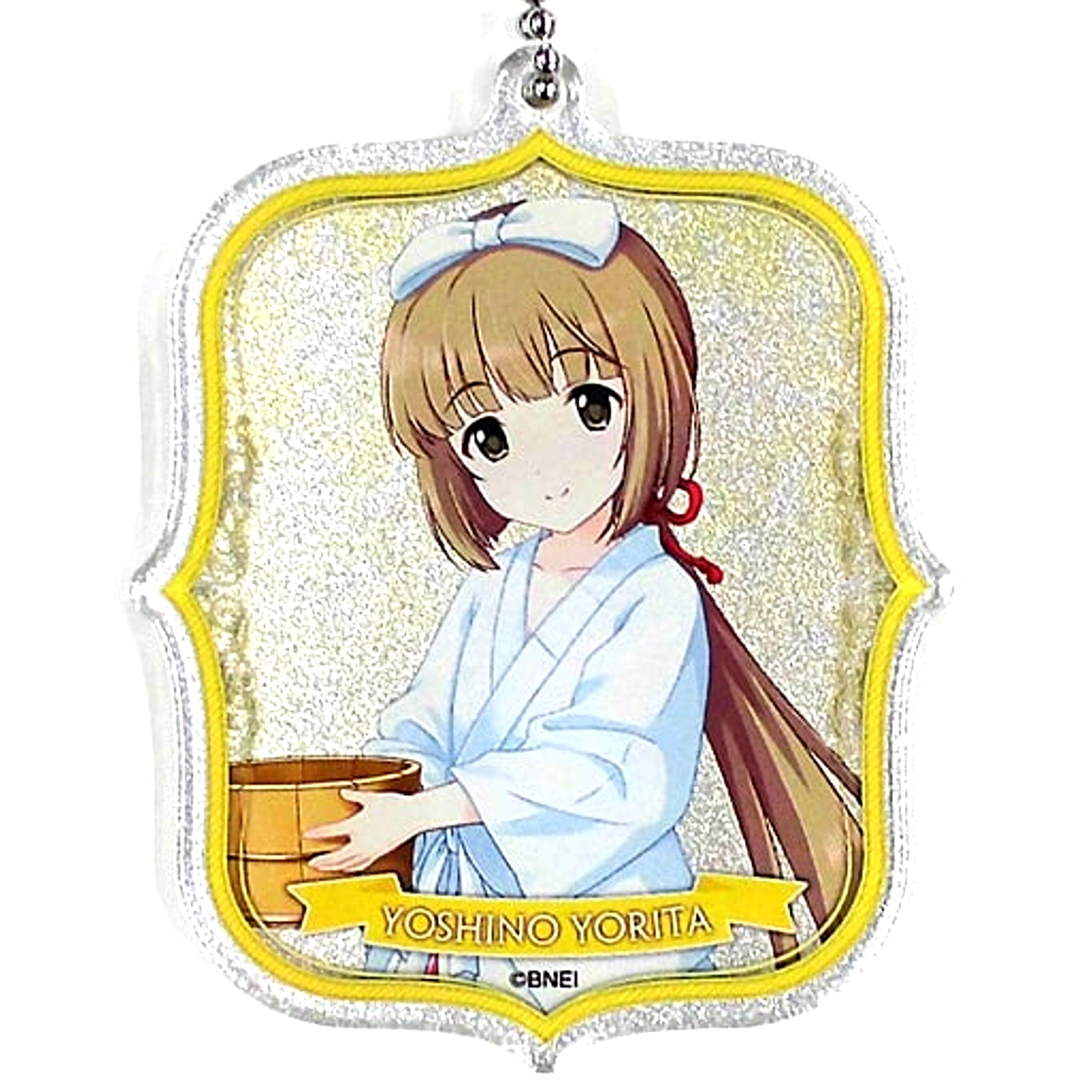 Yoshino Yorita Hologram The Idolm@ster Cinderella Girls Trading Acrylic Keychain Vol.1 C Tokyu Hands SUMMER LAB 2020 [USED]