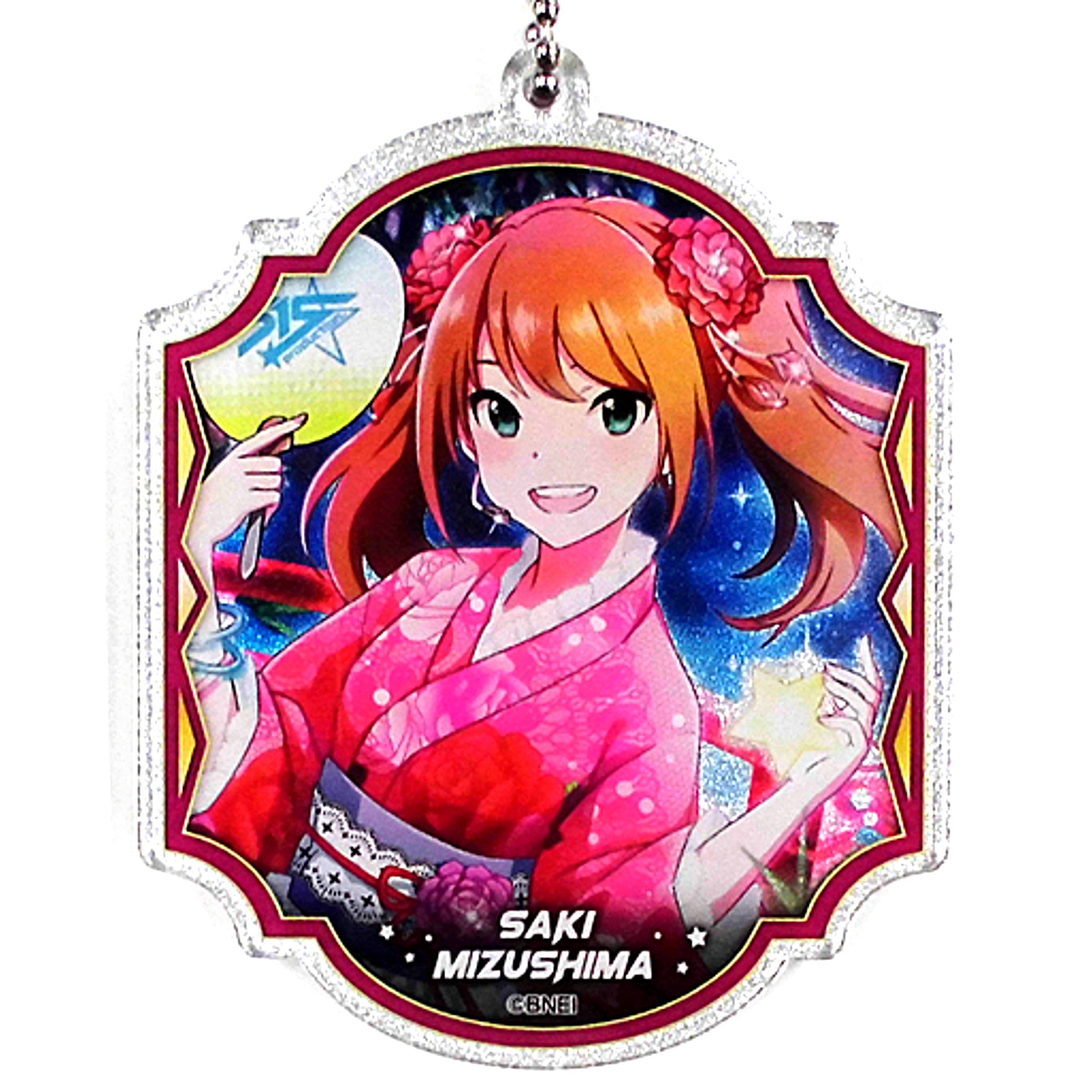 Saki Mizushima Hologram The Idolm@ster SideM Trading Acrylic Keychain Vol.1 B Tokyu Hands SUMMER LAB 2020 [USED]