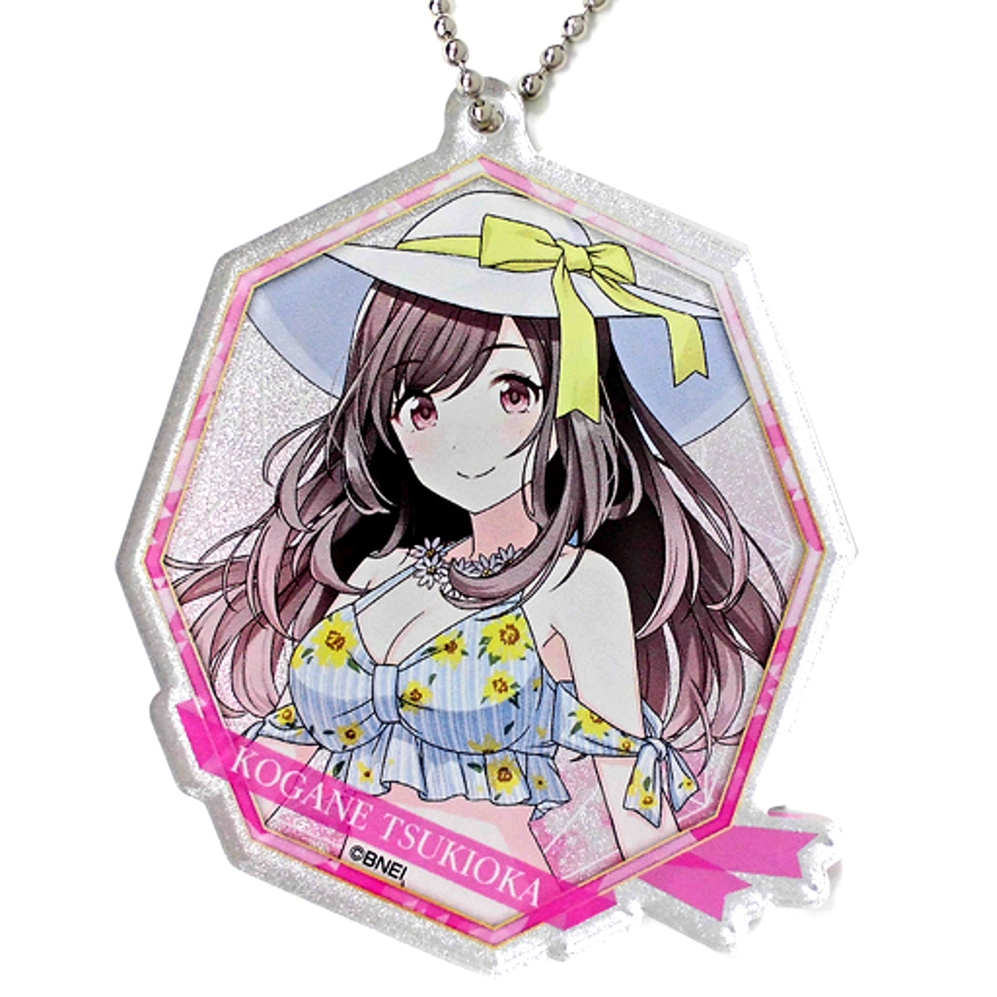 Kogane Tsukioka Hologram The Idolm@ster Shiny Colors Trading Acrylic Keychain Vol.1 Tokyu Hands SUMMER LAB 2020 [USED]