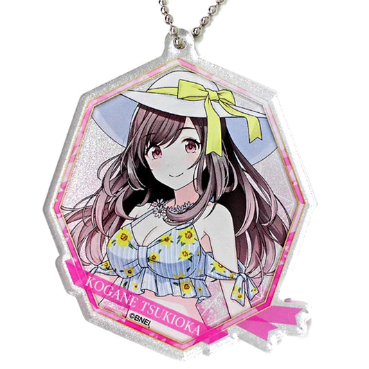 Kogane Tsukioka Hologram The Idolm@ster Shiny Colors Trading Acrylic Keychain Vol.1 Tokyu Hands SUMMER LAB 2020 [USED]