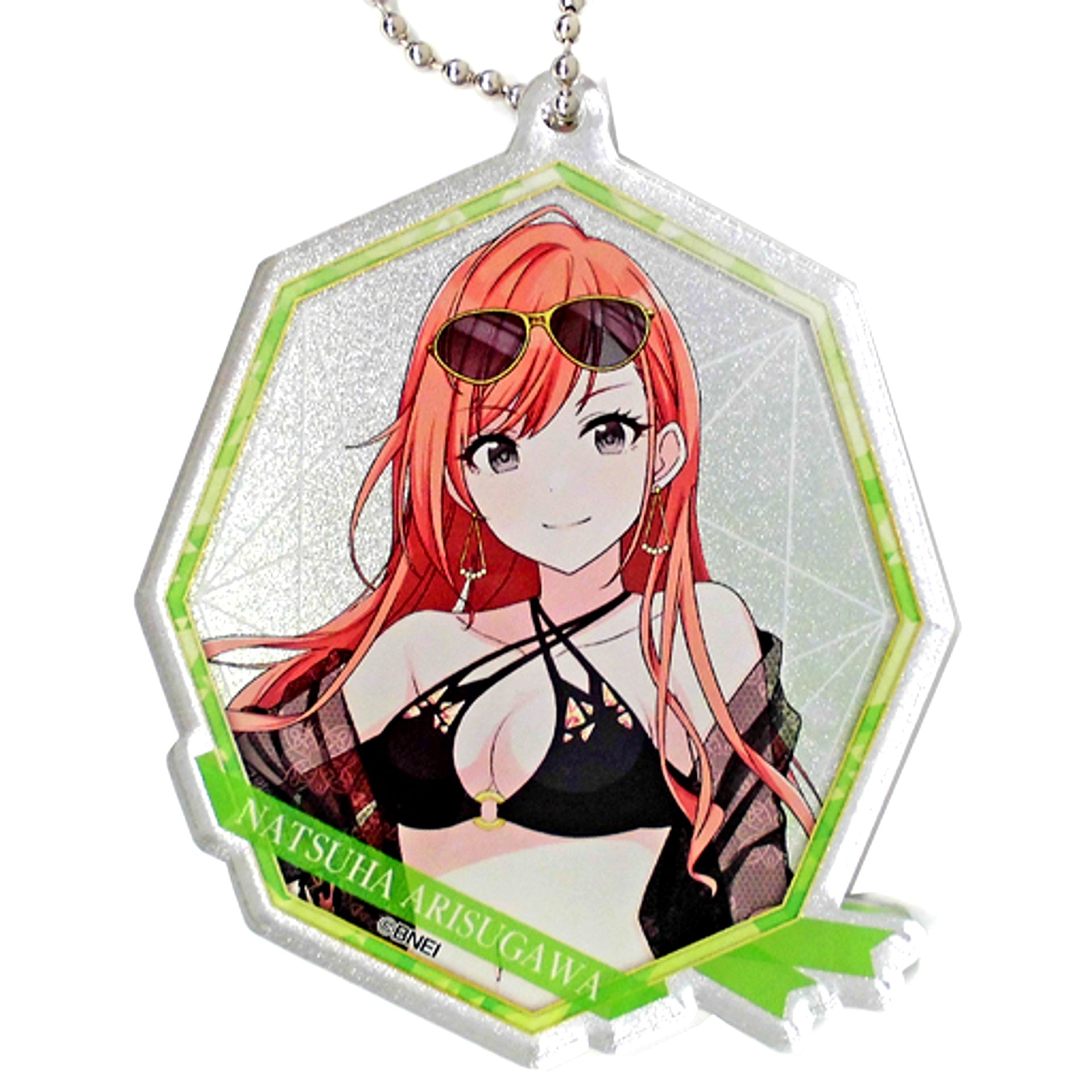 Natsuha Arisugawa Hologram The Idolm@ster Shiny Colors Trading Acrylic Keychain Vol.1 Tokyu Hands SUMMER LAB 2020 [USED]
