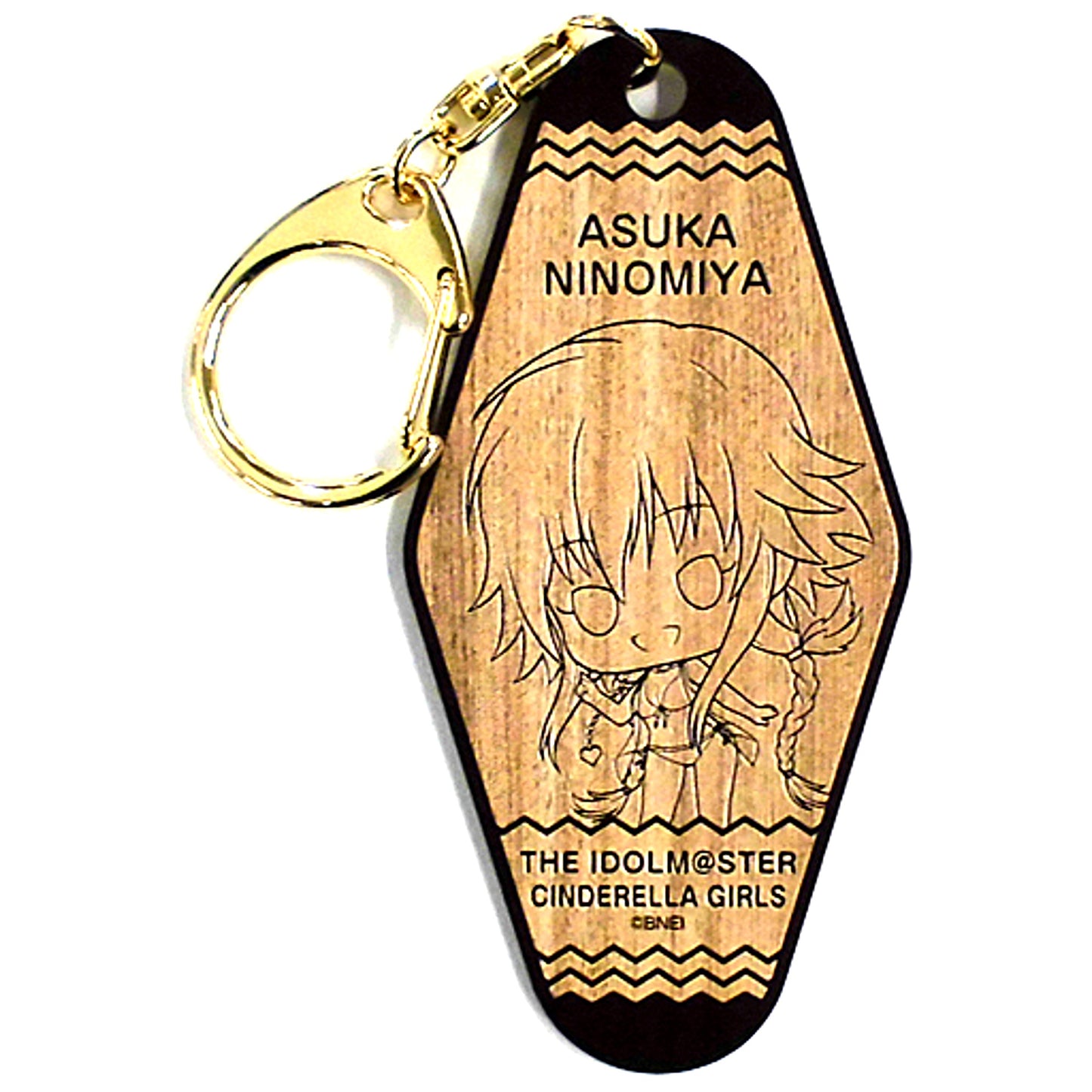 Asuka Ninomiya The Idolmaster Cinderella Girls Trading Wood Style Keychain The Idolmaster x Tokyu Hands SUMMER LAB 2020 [USED]