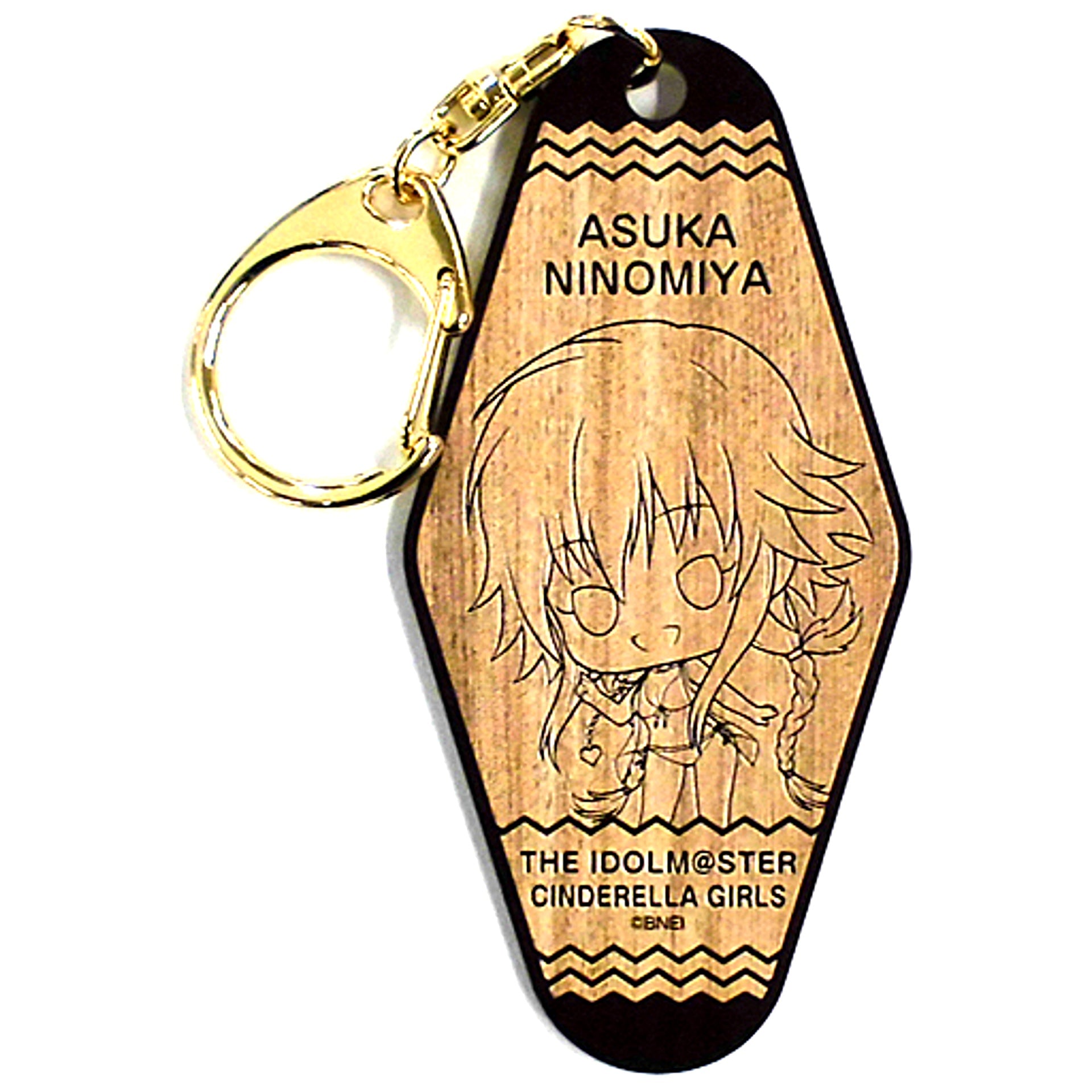 Asuka Ninomiya The Idolmaster Cinderella Girls Trading Wood Style Keychain The Idolmaster x Tokyu Hands SUMMER LAB 2020 [USED]