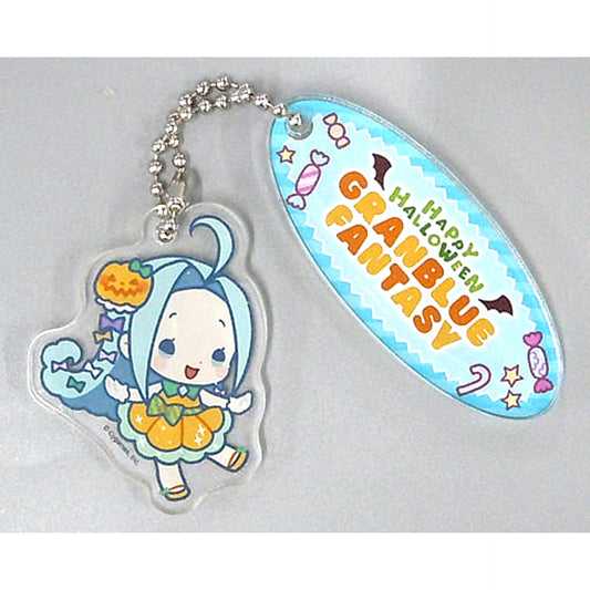 Granblue Fantasy Lyria Ario NEO HALLOWEEN! Happy Halloween Room Keychain Yorozuya Siero Pop-up Shop Exclusive Keychains [USED]