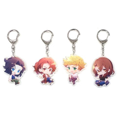 Granblue Fantasy Lancelot & Others Casual Ver. Acrylic Keychain Set D 4 Types Set Keychains [USED]