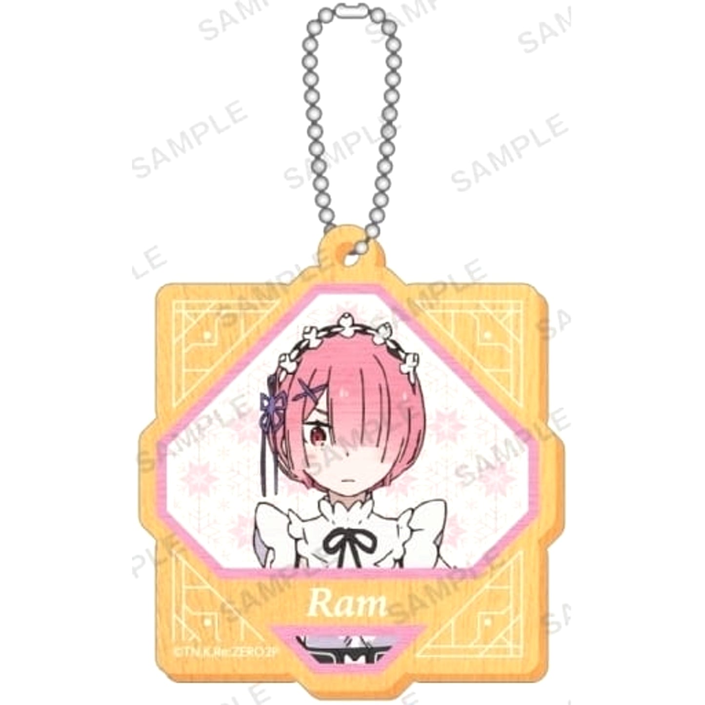 Re:ZERO -Starting Life in Another World- Ram Wooden Strap Collection Keychains [USED]