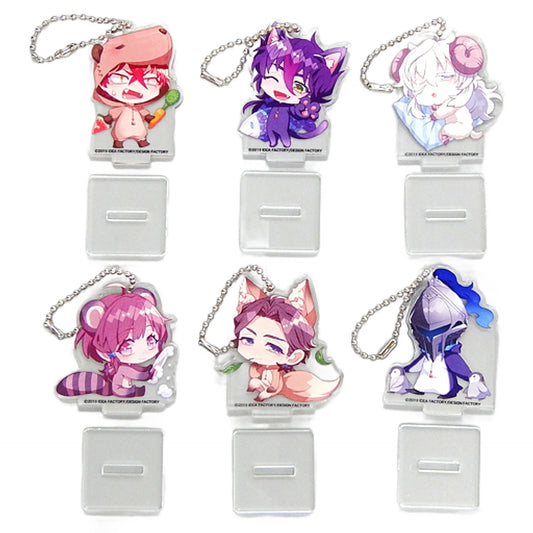 Cafe Enchante Newly Drawn Chibi Character Acrylic Stand Keychain Stellaworth Limited Switch Edition Special Stella Set Bundled Benefits Set of 6 Keychains [USED]