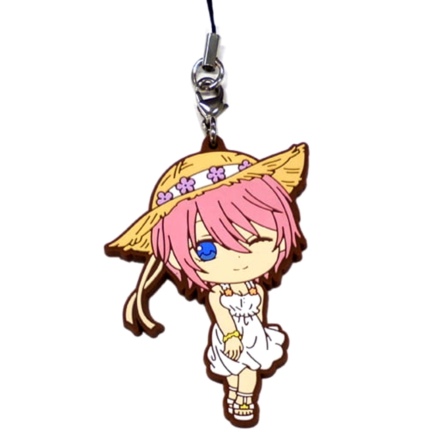 The Quintessential Quintuplets Ichika Nakano Dress Ichiban Kuji Rubber Charm Kyunchara Illustrations Prize G Keychains [USED]