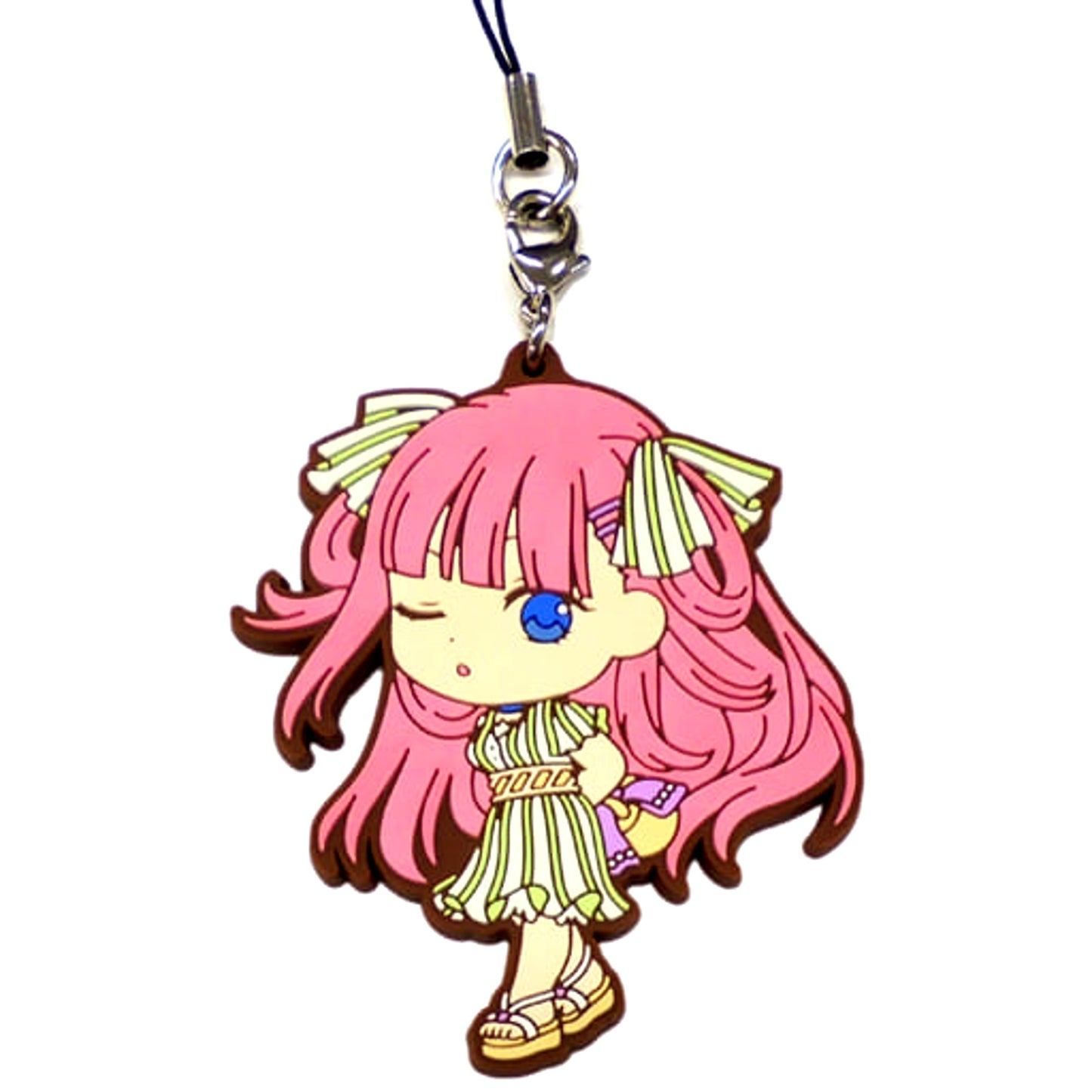 The Quintessential Quintuplets Nino Nakano Dress Ichiban Kuji Rubber Charm Kyunchara Illustrations Prize G Keychains [USED]