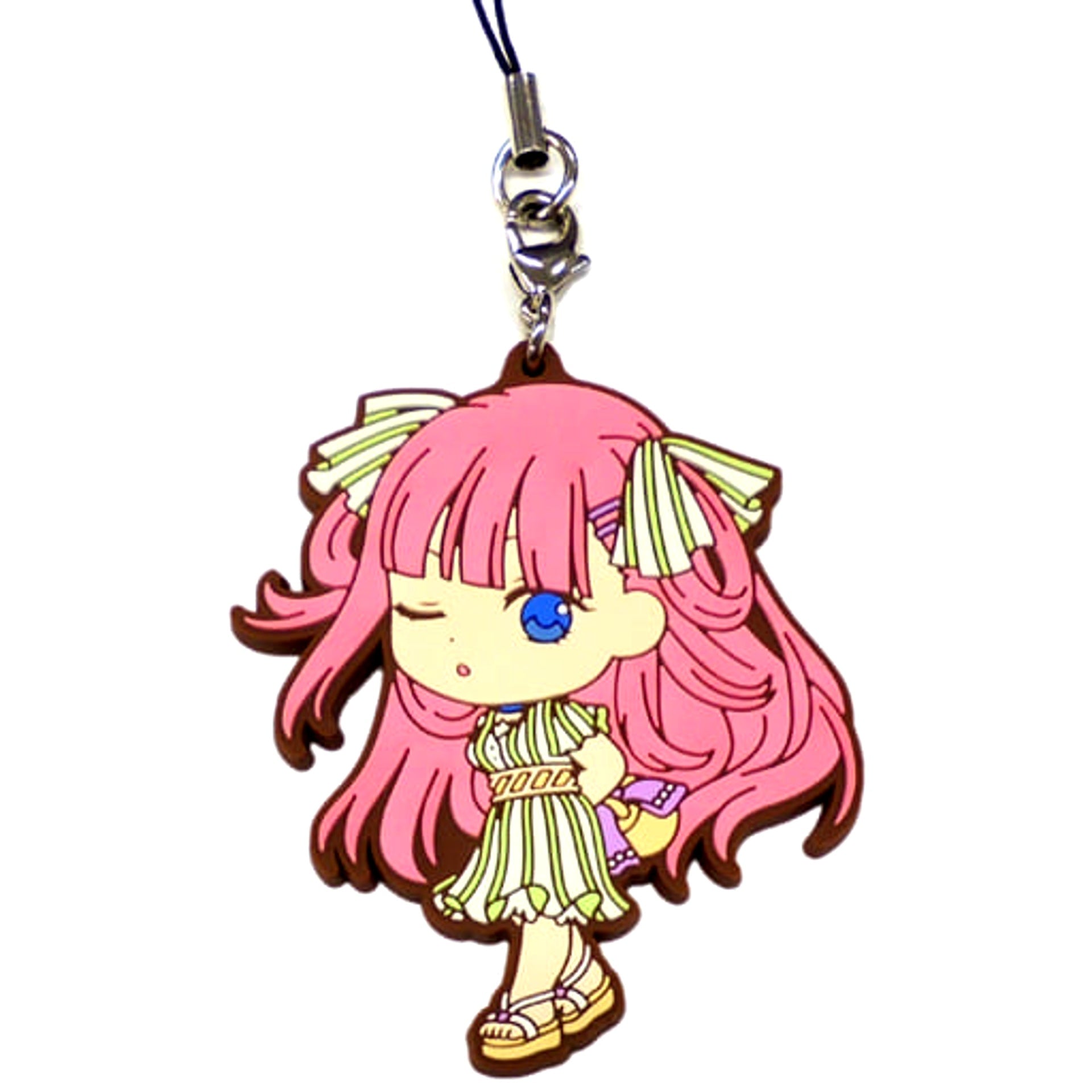 The Quintessential Quintuplets Nino Nakano Dress Ichiban Kuji Rubber Charm Kyunchara Illustrations Prize G Keychains [USED]