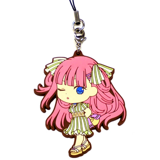 The Quintessential Quintuplets Nino Nakano Dress Ichiban Kuji Rubber Charm Kyunchara Illustrations Prize G Keychains [USED]