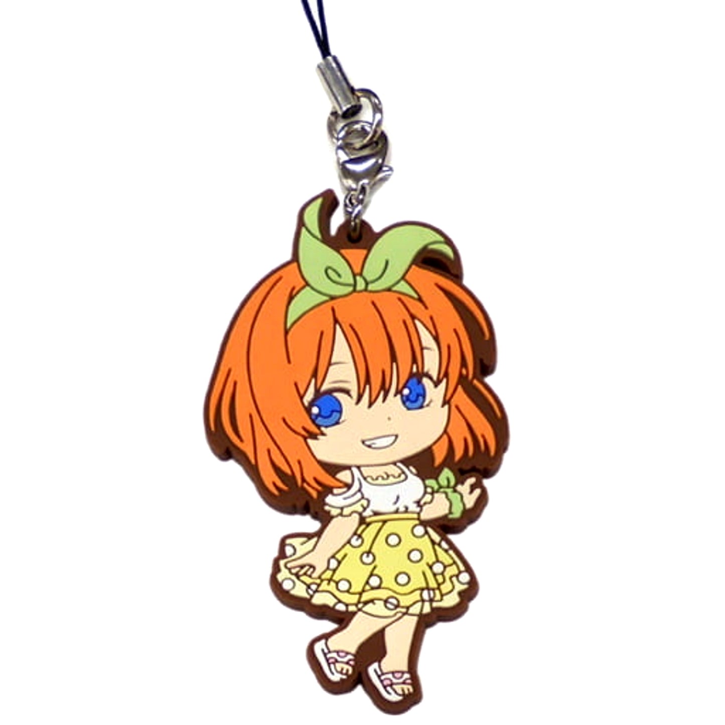 The Quintessential Quintuplets Yotsuba Nakano Dress Ichiban Kuji Rubber Charm Kyunchara Illustrations Prize G Keychains [USED]