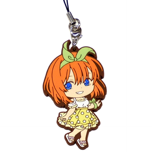 The Quintessential Quintuplets Yotsuba Nakano Dress Ichiban Kuji Rubber Charm Kyunchara Illustrations Prize G Keychains [USED]