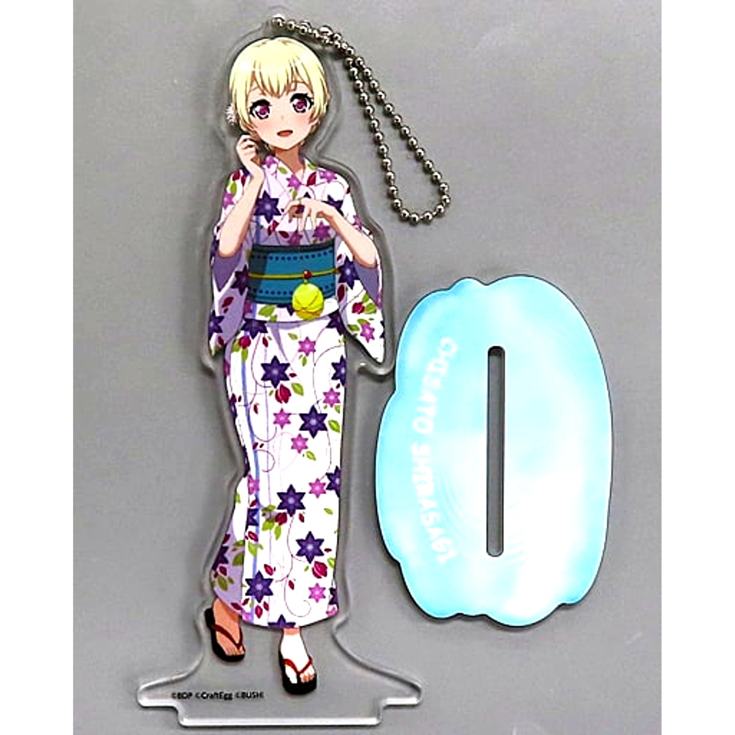 Chisato Shirasagi BanG Dream! Girls Band Party! Acrylic Stand Keychain 2018 Summer Ver. [USED]