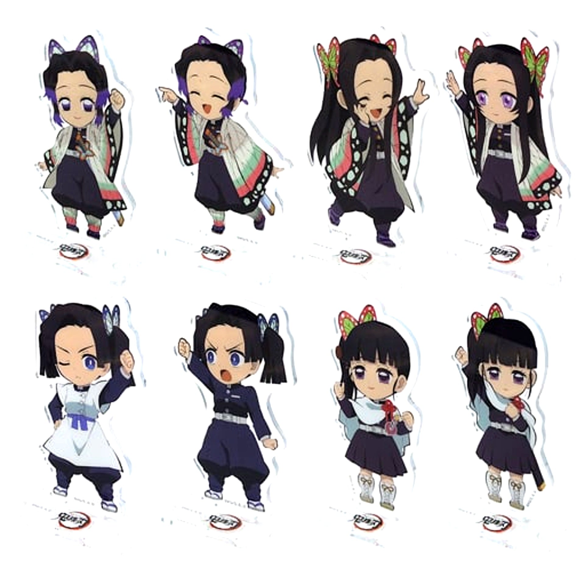 Set of 8 Demon Slayer Character Emaki Cafe in ufotable Cafe Connecting Random Acrylic Stand Part 6 [USED]