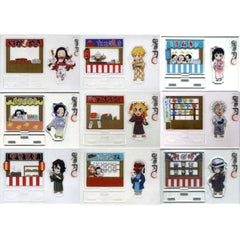 Demon Slayer: Kimetsu no Yaiba Nezuko Kamado & Others All 9 Types Set Random Assembly Acrylic Stand Group B Ufotable Cafe Festival Event Limited Acrylic Stands [USED]