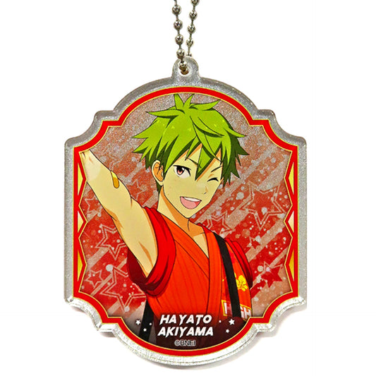Hayato Akiyama Hologram The Idolm@ster SideM Trading Acrylic Keychain Vol.2 A Tokyu Hands SUMMER LAB 2020 [USED]
