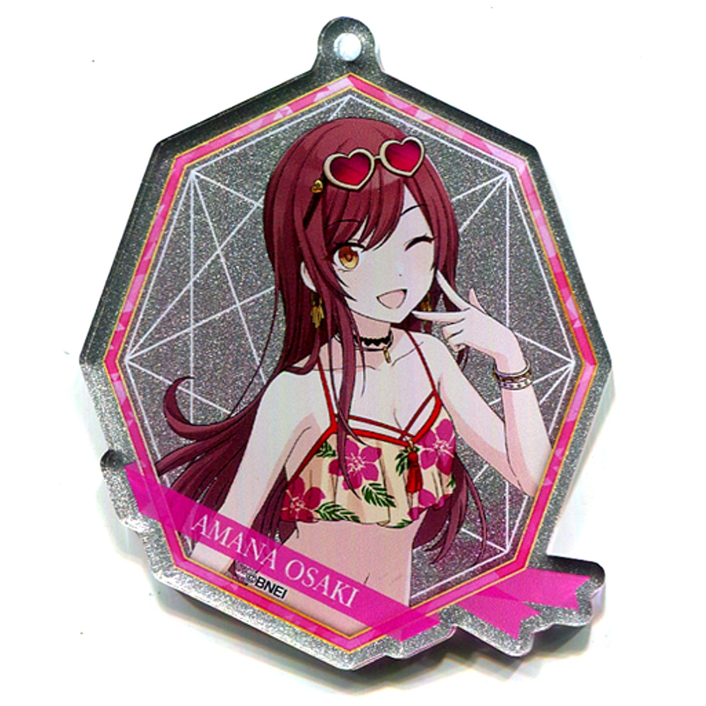Amana Osaki Hologram The Idolm@ster Shiny Colors Trading Acrylic Keychain Vol.2 Tokyu Hands SUMMER LAB 2020 [USED]