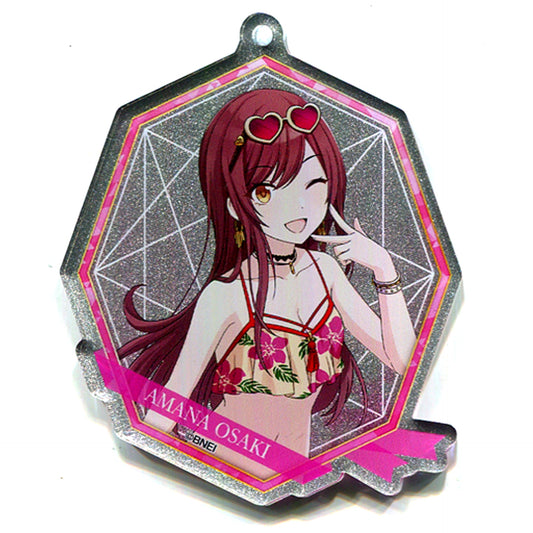 Amana Osaki Hologram The Idolm@ster Shiny Colors Trading Acrylic Keychain Vol.2 Tokyu Hands SUMMER LAB 2020 [USED]