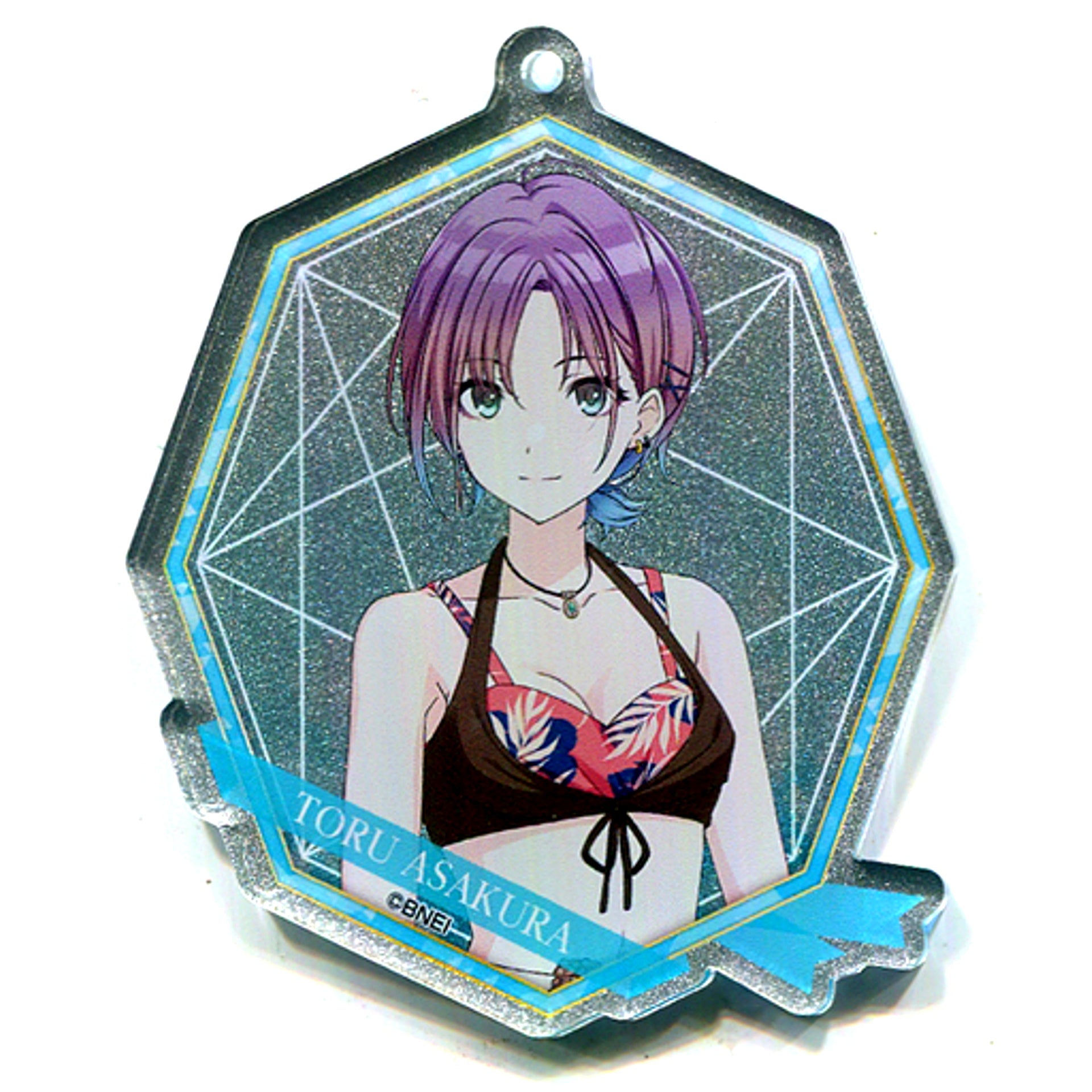 Toru Asakura Hologram The Idolmaster Shiny Colors Trading Acrylic Keychain Vol.2 The Idolmaster x Tokyu Hands Summer Lab 2020 Goods [USED]