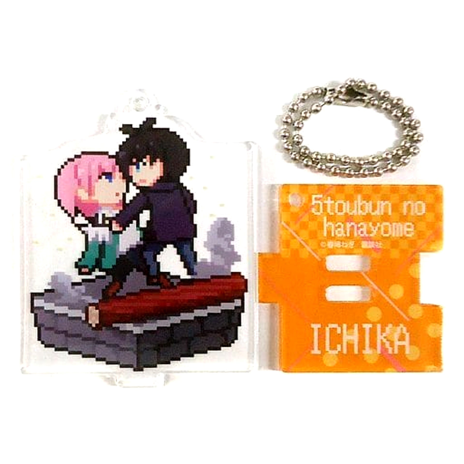 The Quintessential Quintuplets Ichika Nakano & Fuutarou Uesugi Acrylic Keychain Collection with Stand The Quintessential Quintuplets Exhibition MAKEOVER Limited Keychains [USED]