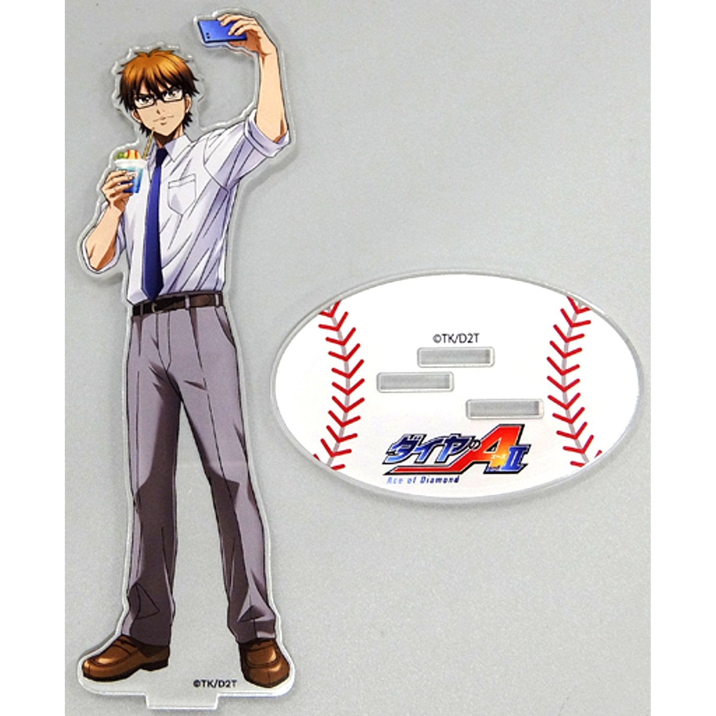 Kazuya Miyuki Acrylic Stand Ace of Diamond act II x Collabo Cafe Honpo [USED]