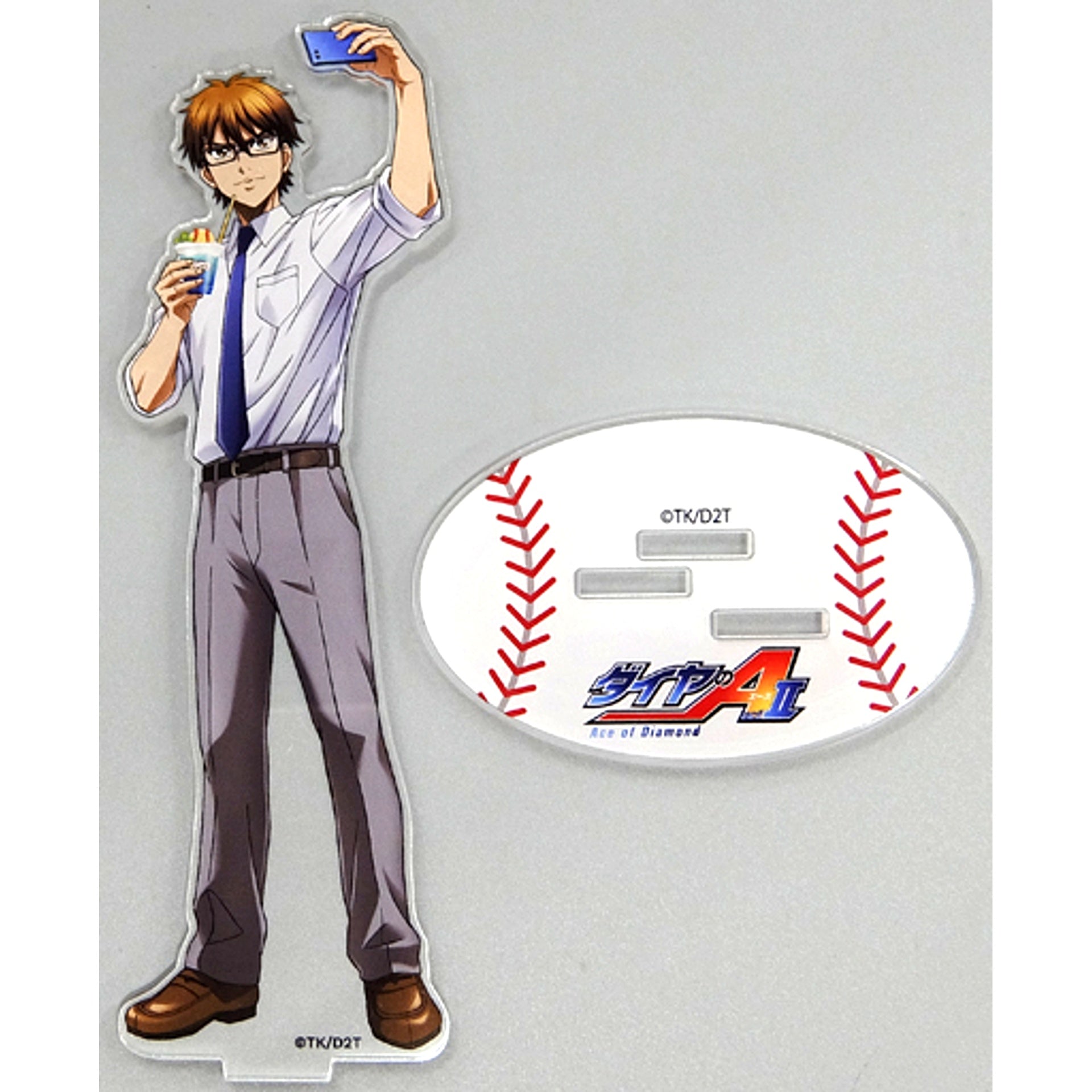 Kazuya Miyuki Acrylic Stand Ace of Diamond act II x Collabo Cafe Honpo [USED]