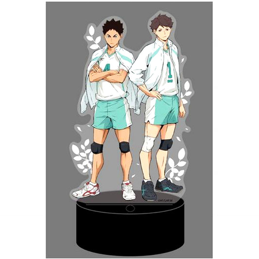 02. Aoba Johsai High School LED Big Acrylic Stand Haikyu!! TO THE TOP [USED]