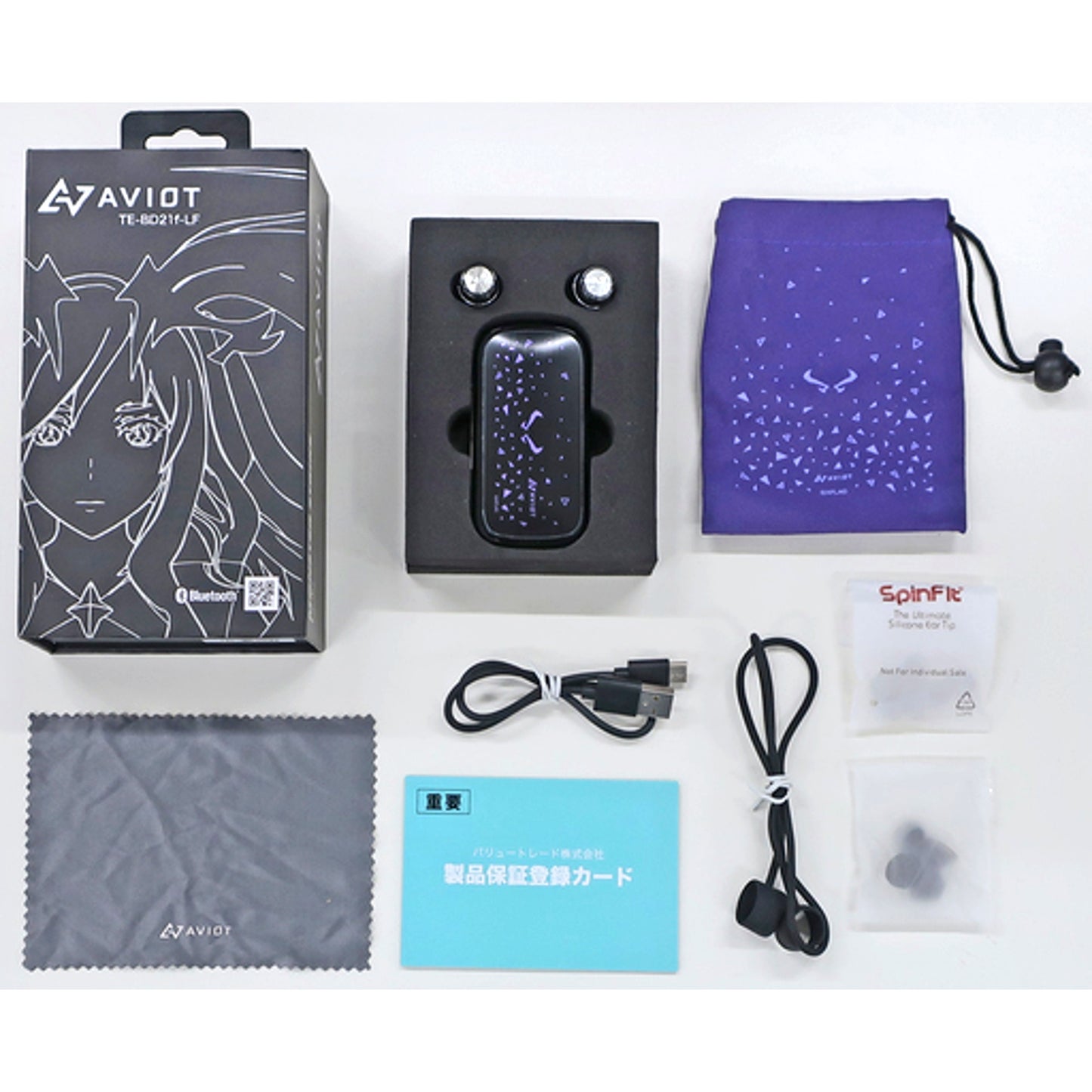 Lucifer Wireless Earphones TE-BD21f-LF AVIOT x Monster Strike [USED]