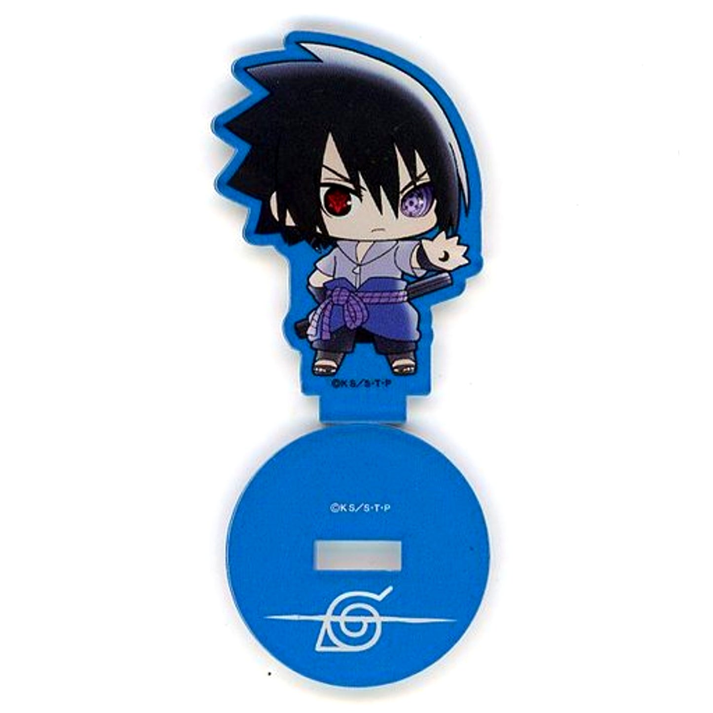 Sasuke Uchiha Ninjutsu Ver. Puni Chara Mini Acrylic Stand Naruto Shippuden x The Chara Shop [USED]