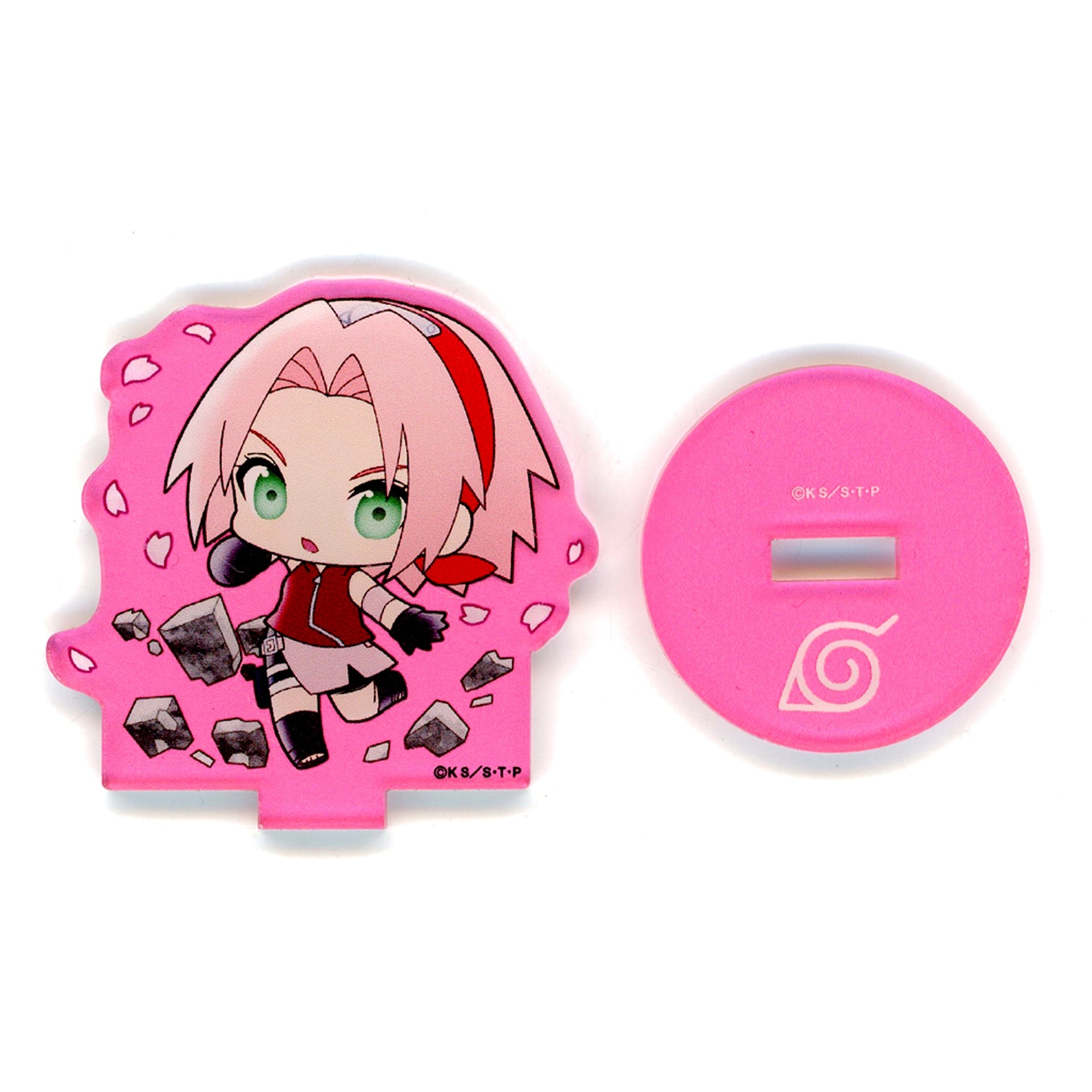 Sakura Haruno Ninjutsu Ver. Puni Chara Mini Acrylic Stand Naruto Shippuden x The Chara Shop [USED]