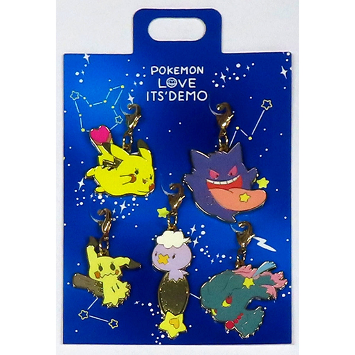 Set of Zipper Charms Star Hunt Pokemon x ITS DEMO [USED]