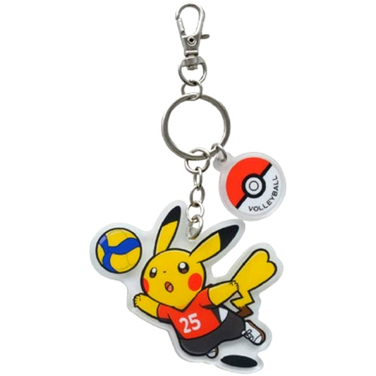 Pikachu Volleyball Pokemon SPORTS Acrylic Keychain Pokemon Pokemon Center Limited [USED]