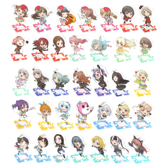 BanG Dream! Garupa Pico: Omori Kasumi Toyama & Others All 35 Types Set Trading Tsunagaru Petit Acrylic Stand Pick Up Shop Exclusive Acrylic Stands [USED]