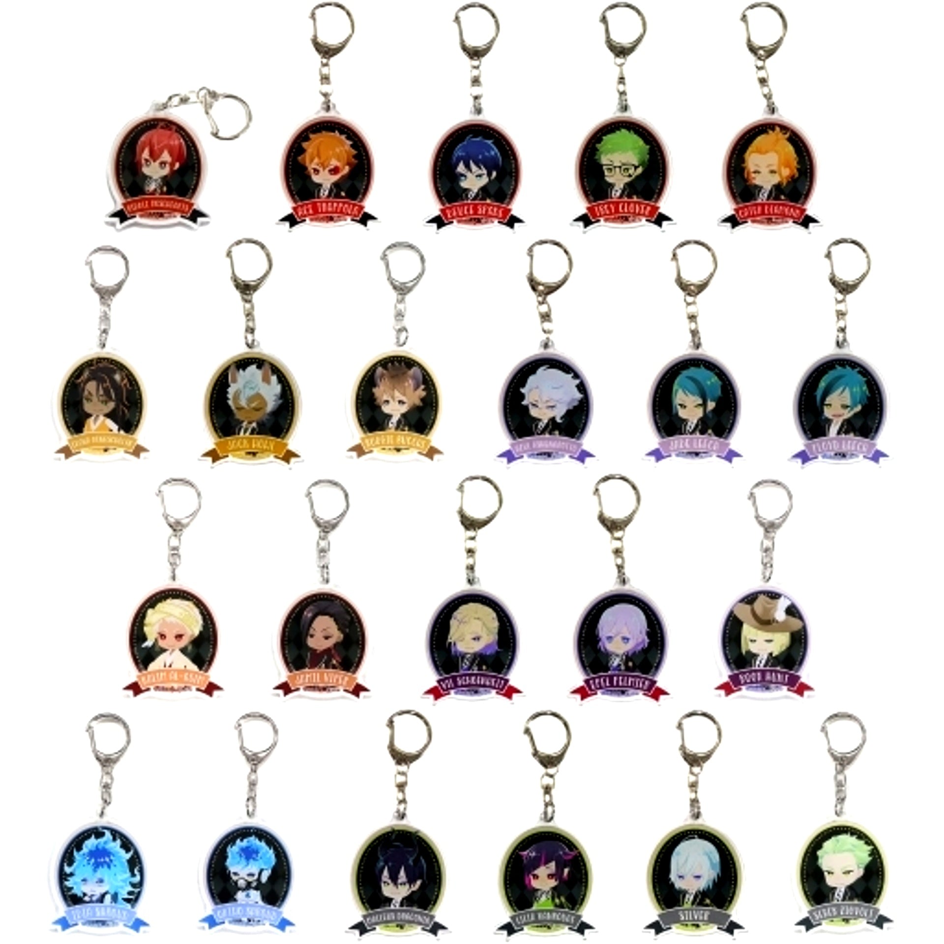 Set of 22 Disney Twisted-Wonderland Acrylic Keychain Collection POP UP STORE in Loft [USED]