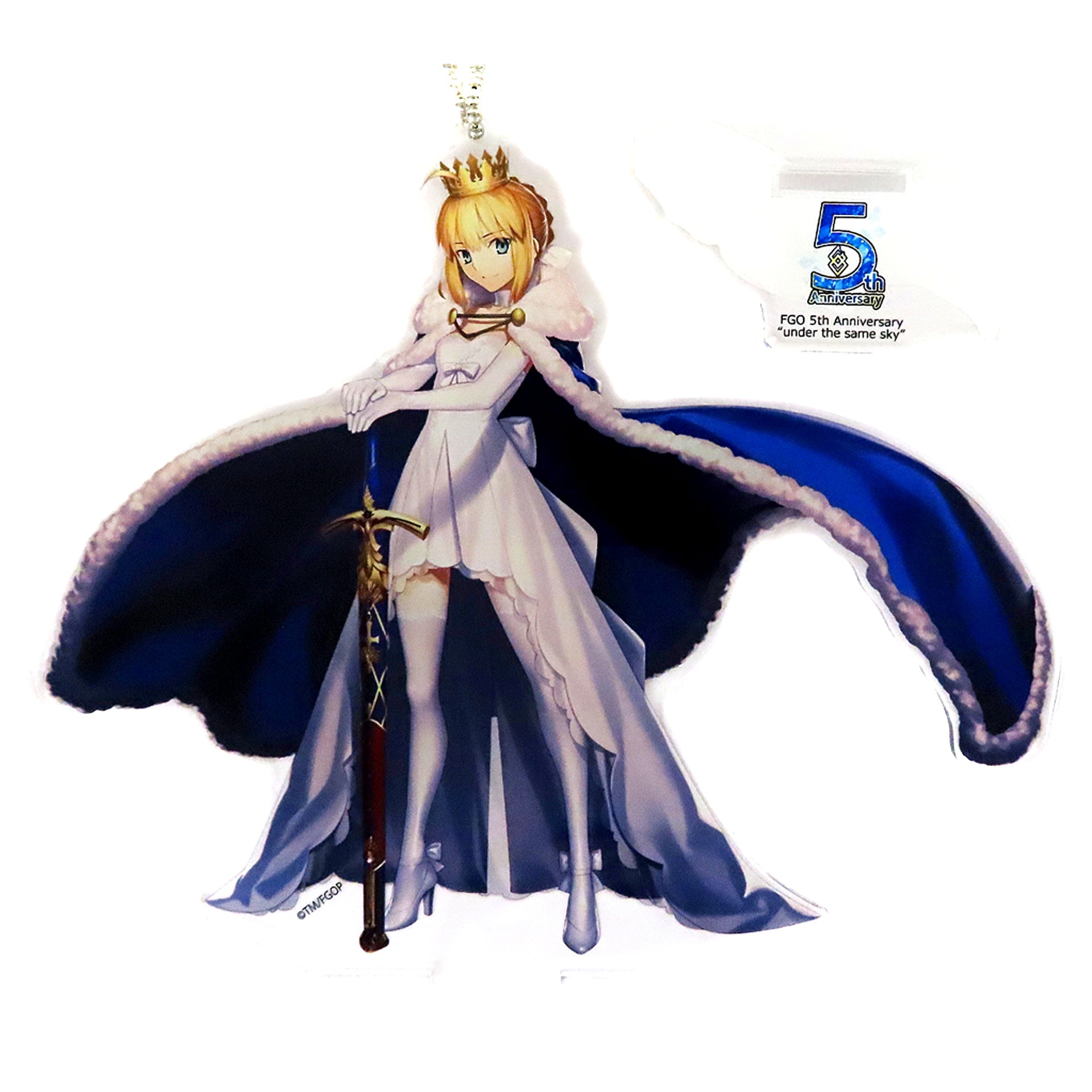 Artoria Pendragon Fate/Grand Order Acrylic Mascot Kanto Koshin Ver. 5th Anniversary under the same sky [USED]