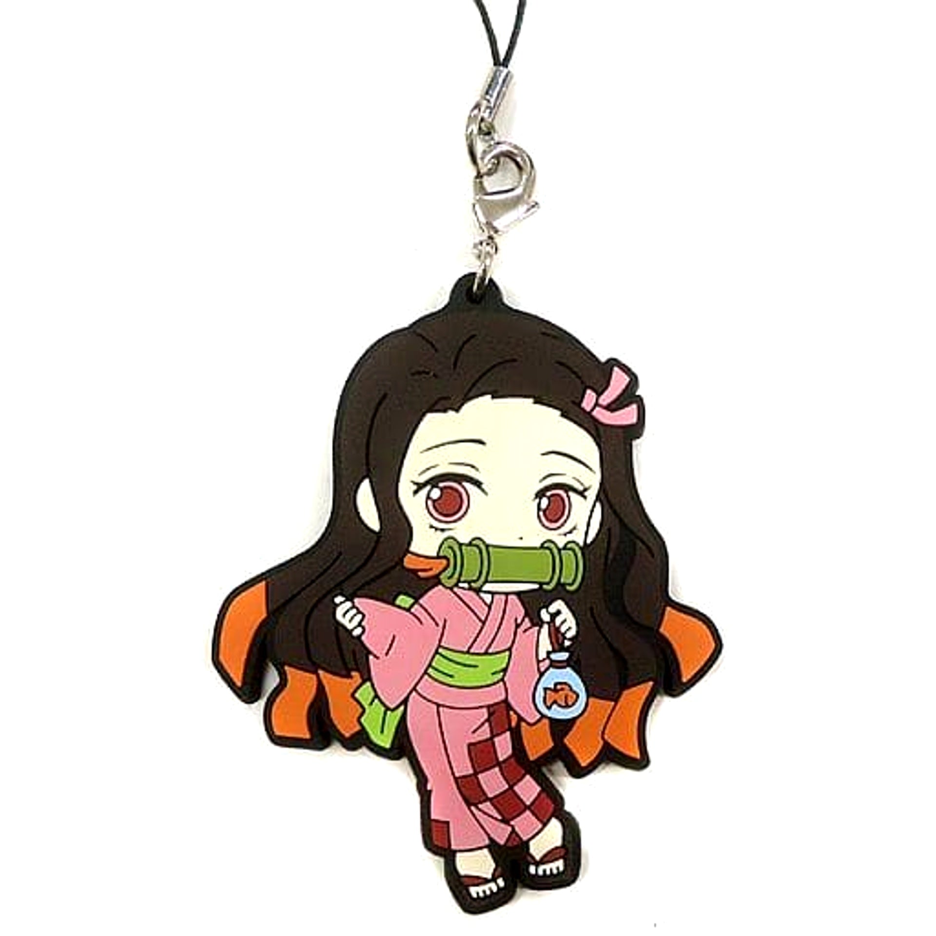 Demon Slayer: Kimetsu no Yaiba Nezuko Kamado Ichiban Kuji 3 Rubber Charm Kyunchara Illustrations Prize E Keychains [USED]