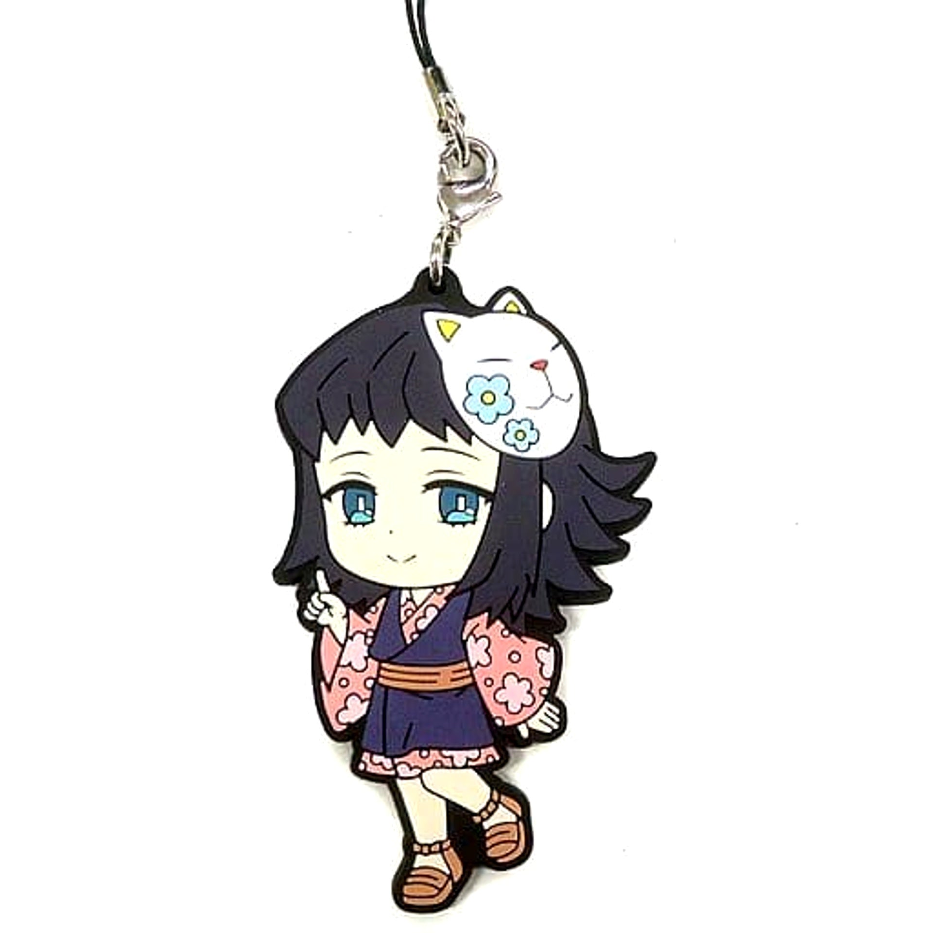 Demon Slayer: Kimetsu no Yaiba Makomo Ichiban Kuji 3 Rubber Charm Kyunchara Illustrations Prize E Keychains [USED]