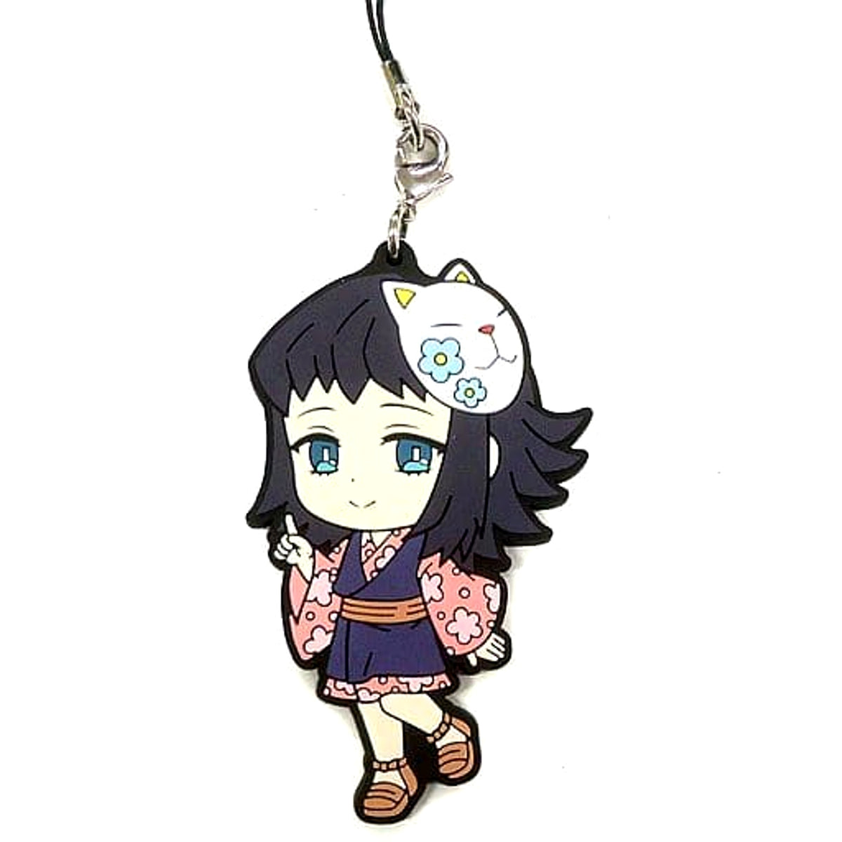 Demon Slayer: Kimetsu no Yaiba Makomo Ichiban Kuji 3 Rubber Charm Kyunchara Illustrations Prize E Keychains [USED]