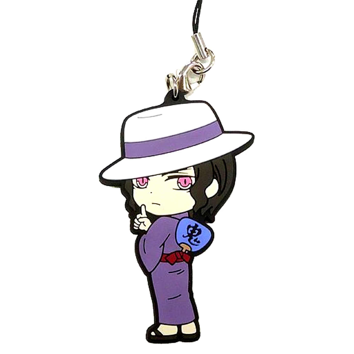 Muzan Kibutsuji E Prize Rubber Strap Kyun Chara Illustrations Ichiban Kuji Demon Slayer 3 [USED]