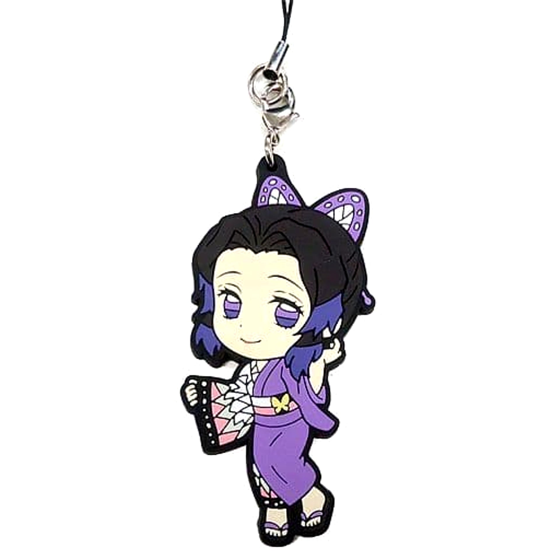 Demon Slayer: Kimetsu no Yaiba Shinobu Kocho Ichiban Kuji 3 Rubber Charm Hashira Ver. Kyunchara Illustrations Prize F Keychains [USED]
