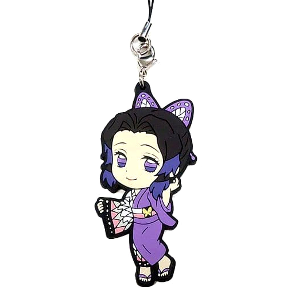 Demon Slayer: Kimetsu no Yaiba Shinobu Kocho Ichiban Kuji 3 Rubber Charm Hashira Ver. Kyunchara Illustrations Prize F Keychains [USED]