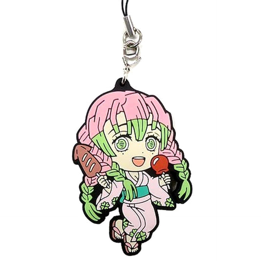 Demon Slayer: Kimetsu no Yaiba Mitsuri Kanroji Ichiban Kuji 3 Rubber Charm Hashira Ver. Kyunchara Illustrations Prize F Keychains [USED]